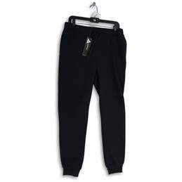 NWT Essentials Womens Black Drawstring Waist Activewear Jogger Pants Size Large