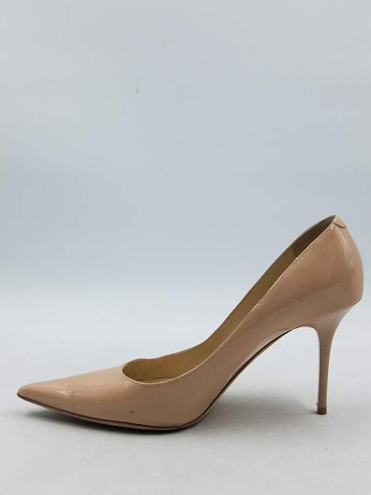 Authentic Jimmy Choo Nude Patent Pumps W 9 image number 2