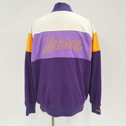 Mitchell & Ness Hardwood Classics Men's Los Angeles Lakers Zip-Up Multi-Color Jacket Sz. L alternative image