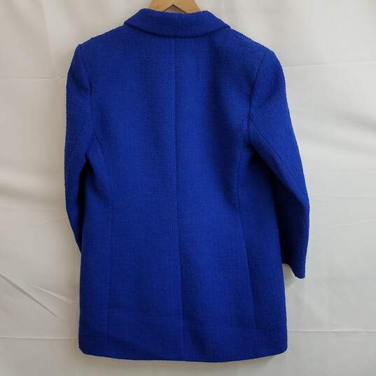 Zara Blue Textured Blazer Size XL image number 2