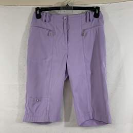Women's Purple DKNY Golf Capris, Sz. 4