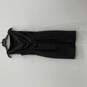 Womens Gray V-Neck Sleeveless Back Zip Knee Length Sheath Dress Size 4 image number 2