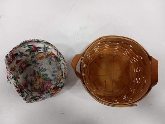 Longaberger Handwoven Basket Floral Liner image number 4