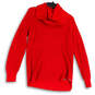 Womens Red Long Sleeve Turtle Neck Knitted Pullover Sweater Size Small image number 1