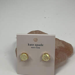 Designer Kate Spade Gold-Tone Rise And Shine Opal Glitter Stud Earrings