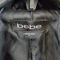 Bebe Women Black Belted Coat M image number 3