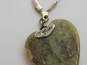 Ireland 925 Sterling Silver Connemara Marble Shamrock Heart Drop Earrings image number 6