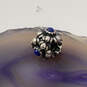 Designer Pandora 925 ALE Sterling Silver Birthday Bloom Sapphire Bead Charm image number 1