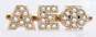 VNTG 10K Yellow Gold Seed Pearl Fraternity Pin 3.0g image number 2