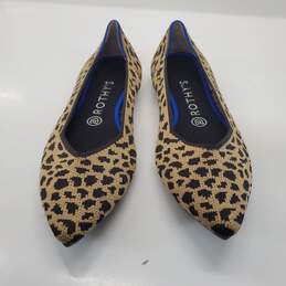 Rothy's Women's Leopard Print Pointed Toe Flats Size 9
