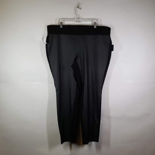 Buy the NWT Womens Flat Front Regular Fit Curvy Elastic Waist Dress Pants  Size 3X