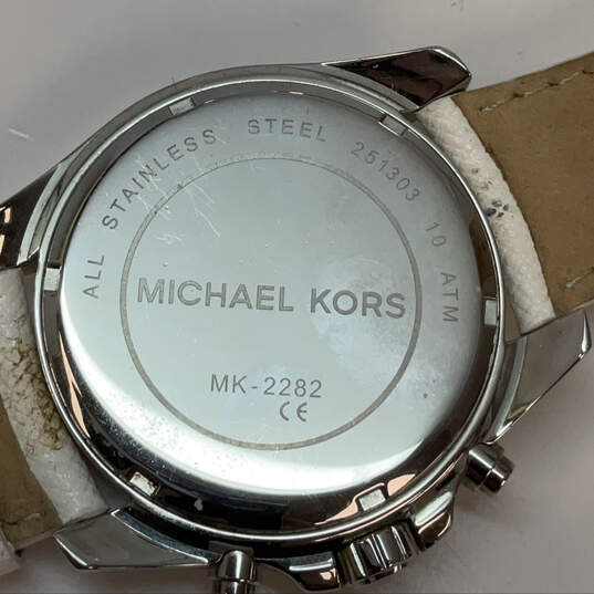Designer Michael Kors Bradshaw MK-2282 Stainless Steel Analog Wristwatch image number 4