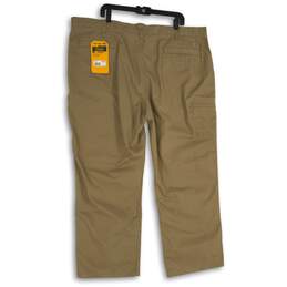 NWT Carhartt Mens Tan Flat Front Relaxed Fit Straight Leg Khaki Pants Size 44X30 alternative image