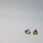 14k Gold Heart Diamond Post Stud Earring 1.5g image number 7