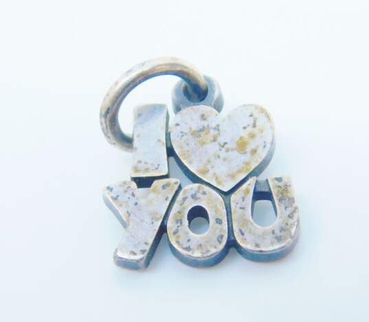 James Avery Sterling Silver I Love You Charm 1.1g image number 1