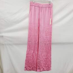 Moschino Boutique Women's Pink Rayon Wide Leg Pants Size 6 NWT w/COA