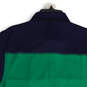 NWT Mens Blue Green Colorblock Collared Short Sleeve Golf Polo Shirt Size M image number 4