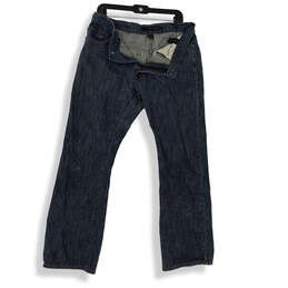 Womens Blue 5 Pocket Design Wide Leg Jeans Size 33