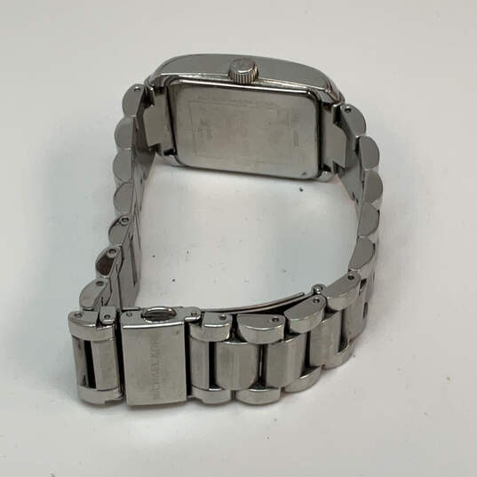 Designer Michael Kors MK-5123 Silver-Tone Stainless Steel Analog Wristwatch image number 4