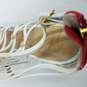 Giuseppe Zanotti Caged Sandals Women's Sz 9 White/Red image number 8