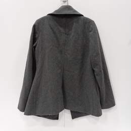 Merona Gray Wool Pea Coat Women's Size M alternative image