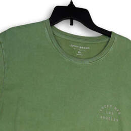 Mens Green Los Angeles Crew Neck Short Sleeve Pullover T-Shirt Size XXL