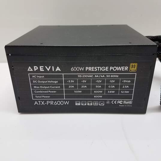 Apevia ATX-PR600W Prestige 600W 80+ Gold Certified Power Supply image number 2