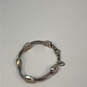 Designer Brighton Silver-Tone Etched Heart Lobster Wheat Chain Bracelet image number 2