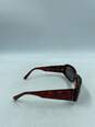 Giorgio Armani Marbled Red Rectangle Sunglasses image number 5