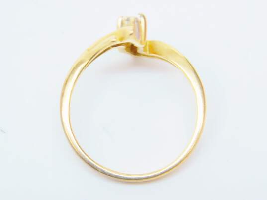 14K Yellow Gold Diamond Accent Ring Setting 1.6g image number 3