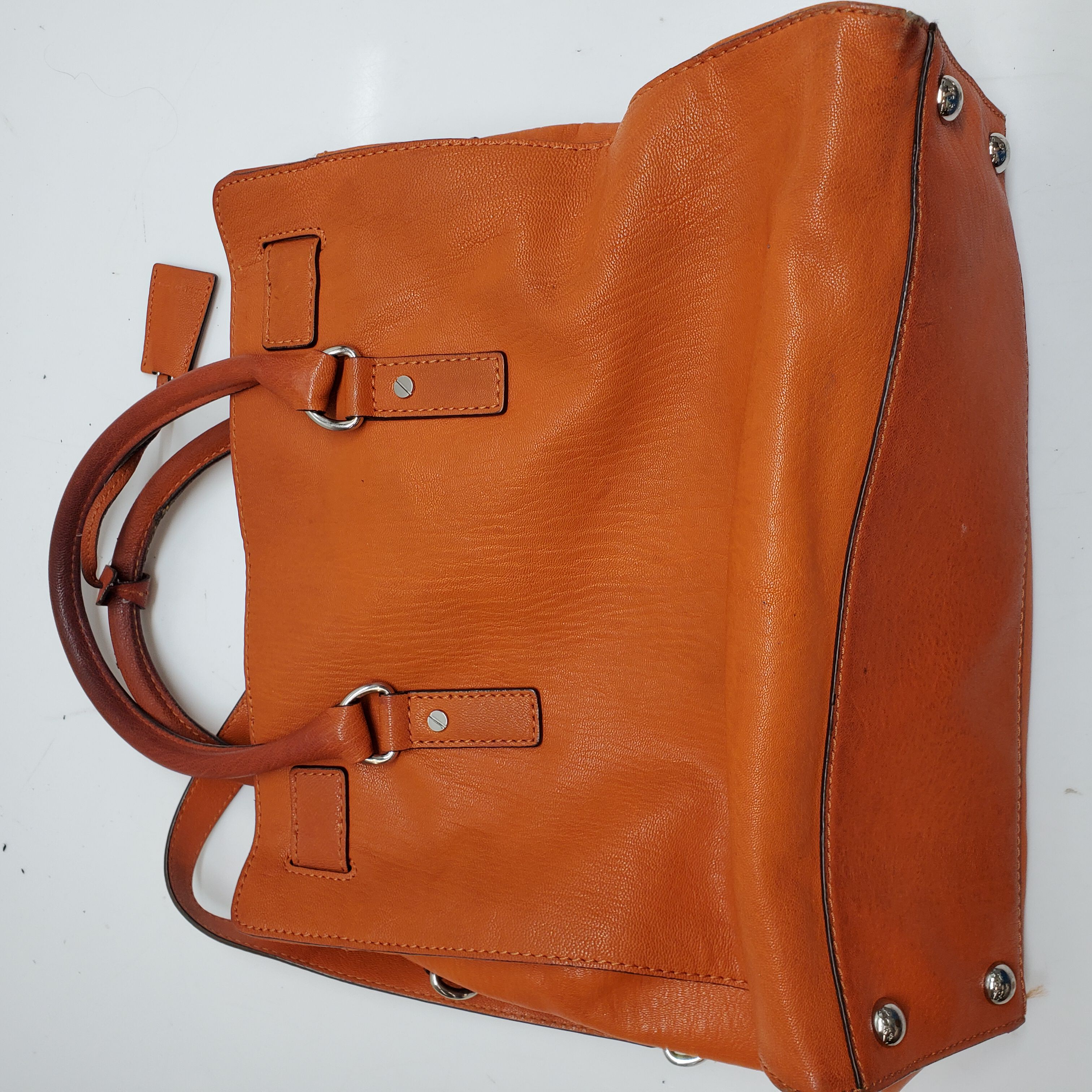 Leather crossbody bag Michael Kors Orange in Leather - 17891058