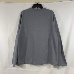 Men's Grey Calvin Klein Henley Long Sleeve Shirt, Sz. M alternative image