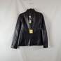 Kenneth Cole Women's Black Leather Jacket SZ S NWT image number 5