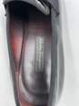 Authentic Vtg Ferragamo Black Formal Loafers M 12D image number 8