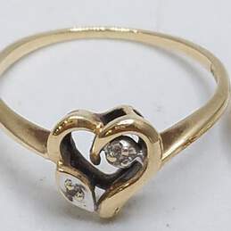 10K Gold Melee Diamonds Ring Bundle 3pcs. 4.3g alternative image
