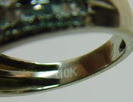 10K White Gold 0.71 CTTW Baguette & Round Diamond Ring 4.9g alternative image