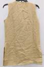 Vintage The Limited Collection Beige with Gold Sparkle Button Up Side-Slit Dress Size Women's XS image number 6