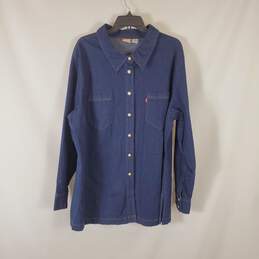 Levi's Men Blue Denim Long Sleeve Shirt 3X