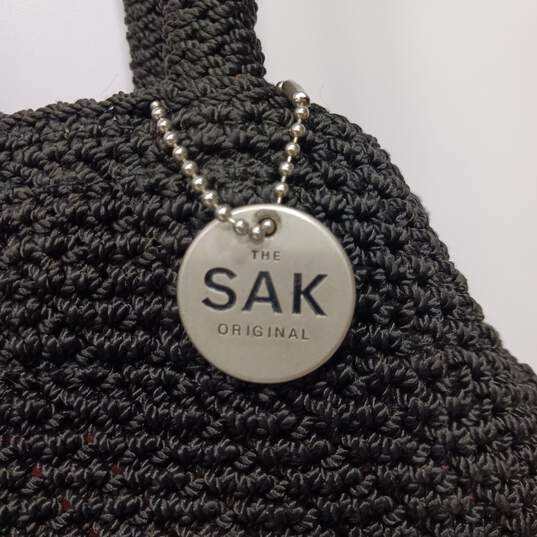 The Sak, Bags, The Sak Original Classic Bucket Bag Crochet Black Shoulder  Purse