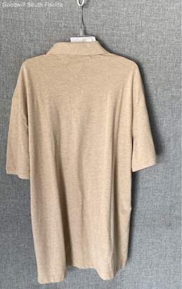 Tommy Hilfiger Mens Beige Heather Cotton Classic Fit Polo T-Shirt Sz XXL w/ Tags alternative image