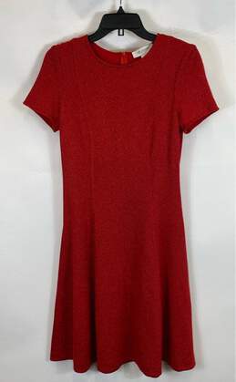 St. John Women's Red Glitter Dress- Sz 4 NWT