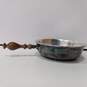Vintage Silver Plated Wooden Handled Chafing Pan Set image number 3