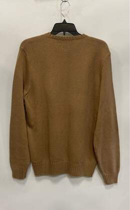 Ralph Lauren Mens Brown Cotton Knit Crew Neck Pullover Sweater Size Large alternative image