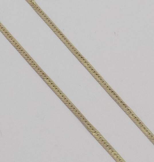 14K Gold Herringbone Chain For Repair 3.5g image number 1