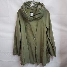 Women's 2pc. Mycra Pac Donatella Raincoat & Handbag Olive Size S/M alternative image