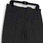Womens Black White Argyle Pull-On Flared Leg Cropped Pants Size Large image number 3