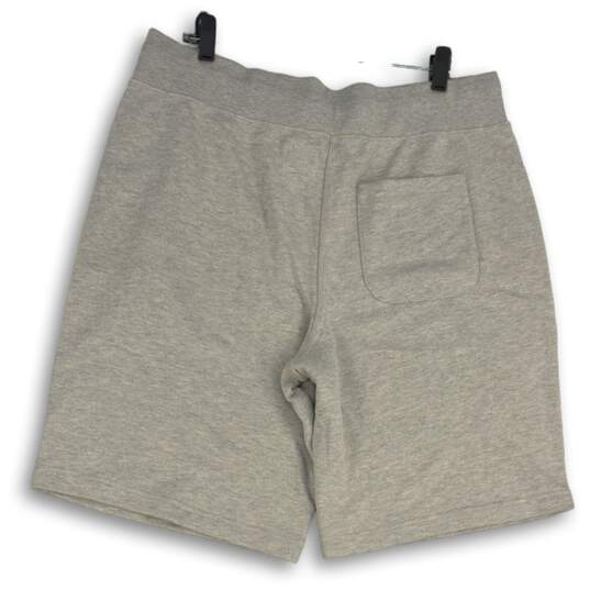 NWT Champion Mens Gray Space Dye Elastic Waist Drawstring Sweat Shorts Size XL image number 2