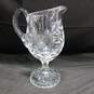 Heavy Cut Glass Water Pitcher image number 5