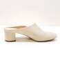 Everlane Italy The Day Mule Suede Block Heel Shoes Size 8 B image number 1