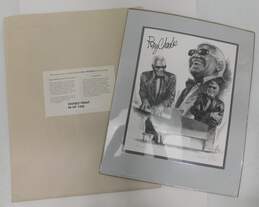 Ray Charles LTD ED Print Singed By Artist George Pollard /1400